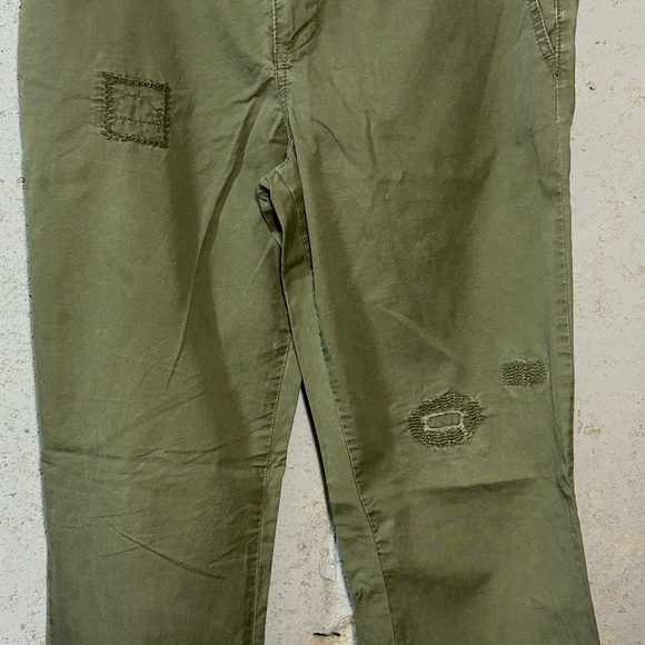 #056 Sz 8 Calvin Klein Jeans Green Chinos Durable Cotton - Picture 5 of 7
